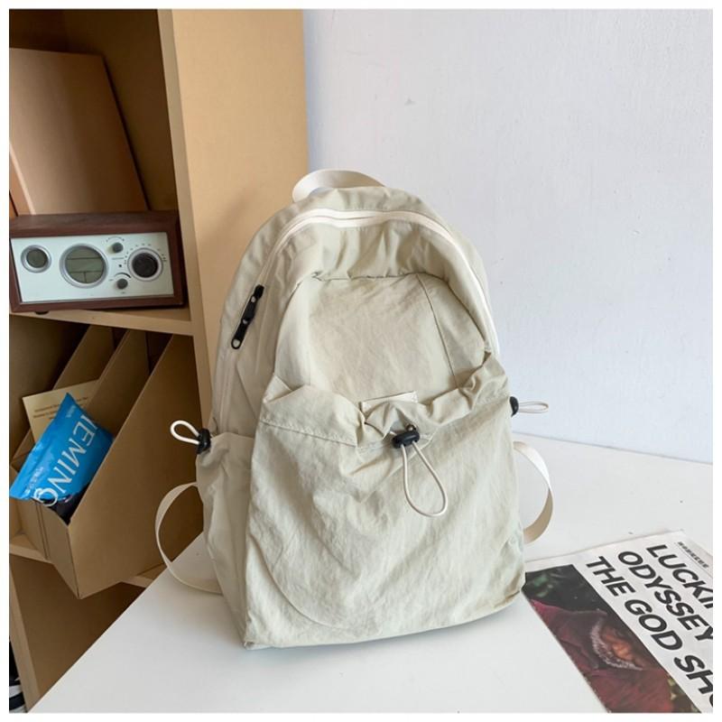 

Ультралегкий нейлоновый рюкзак для улицы, женский, студенческая сумка в японском стиле, универсальный, повседневный, для путешествий 28x16x36 белый