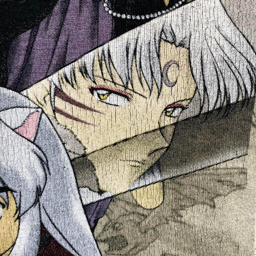 [USED] Vintage 2000s Inuyasha Aimyon-worn Short-sleeved Shirt In Black (Anime)