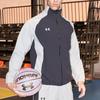 Under Armour Contrast Panel Logo Print Sports Jacket Men Jackets Black 22500402-001