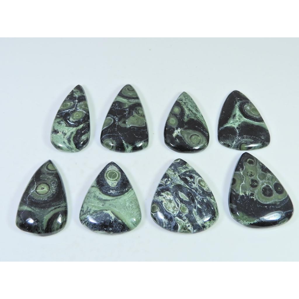 Natural Star Galaxy Kambaba Jasper Pear Cabachon Loose Gemstone 08 Pcs Lot C-2620