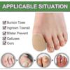 10pack Toe Caps Closed Toe Surface Fabric Sleeve Protectors With Gel Lining, Prevent Pain Relief For Corns, Blisters And Ingrown Toenails (size Large