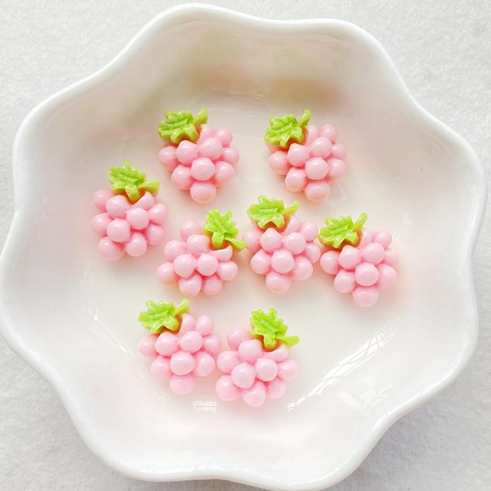 20PCS Vibrant Resin Cute fruit grapes With for Scrapbooking, Wedding Decor & DIY Jewelry Making Accessories