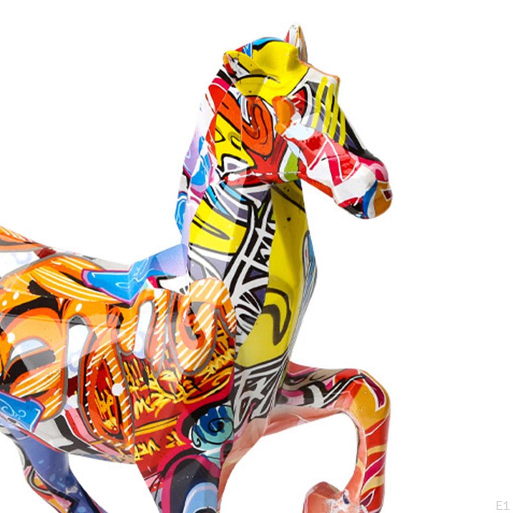 Colorful Horse Figurine Collectible Combination Miniature Table Decor Collector' for Gifts and