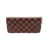 LOUIS VUITTON Damier Vertical Long Wallet purse Damier canvas unisex N61207 Used
