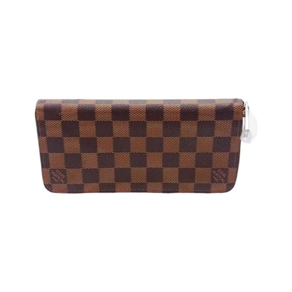 LOUIS VUITTON Damier Vertical Long Wallet purse Damier canvas unisex N61207 Used