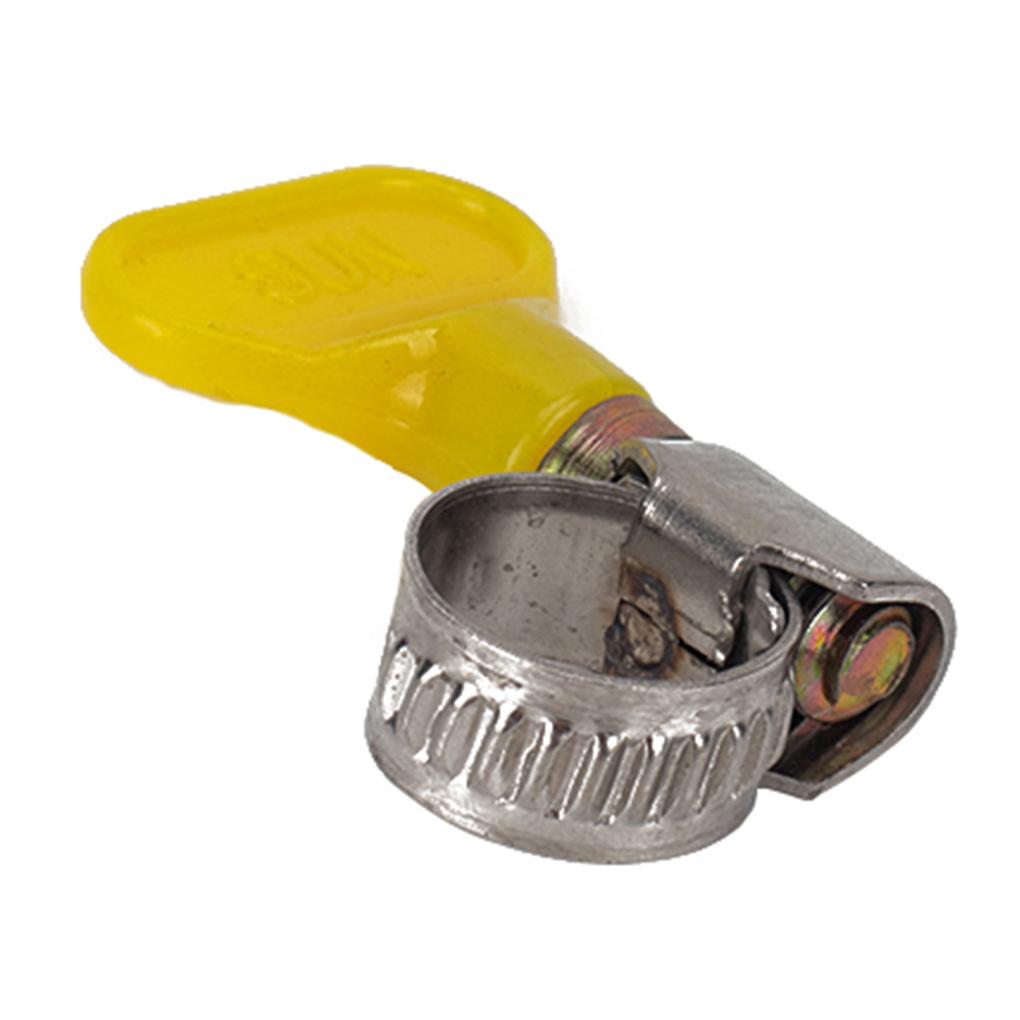 20pcs Clamp Key Type Hose Clamp Garden Fuel Line Adjustable Stainless Butterfly Hose Clam