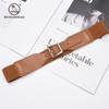 Four Seasons Available New Women'S Decorative Elastic Wide Belt Women'S Elastic Wide Simple Women'S Square Needle Buckle Belt
