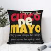 Let'S Fiesta Party Printed Pillow Cover Mexican Amigo Cinco De Mayo Sombrero Graphic Cushion Cover Funny Pillow Case