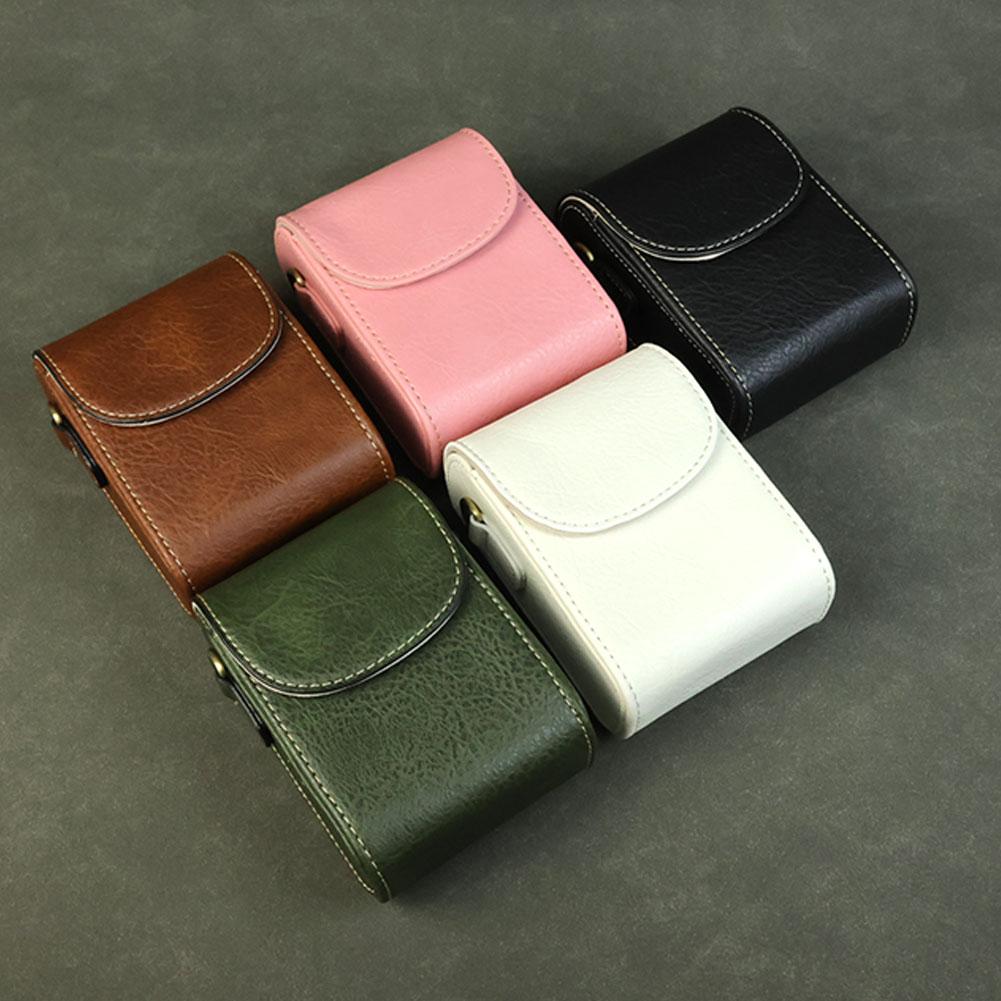 Universal Leather Camera Bag For Lumix zs99/tz99 Sony zv1m2 Canon sx730/740 Crossbody Bag Shoulder Camera Storage Bag