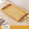 Serviertablett aus Bambusholz mit Griffen