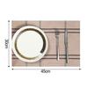 4 Pcs Table Mats Pads Placemats Insulated Placemat Chloride 45*30cm Waterproof,Heat-resistant,Anti Slip Dining Table Mats