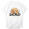 Teddy Bear Tshirt Cool Robotic Graphic Tops Harajuku Cartoon Streetwear Fitness Clothes Casual Fashion Tee Roupas Masculinas