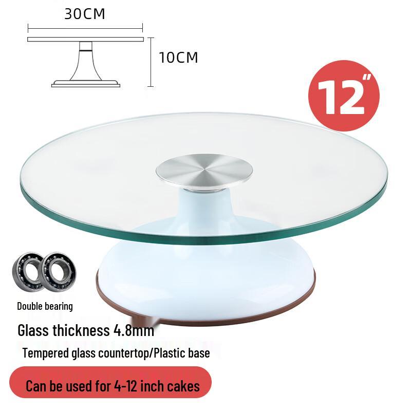 

Zhaoran 12-inch Double Bearing Cake Decorating Turntable