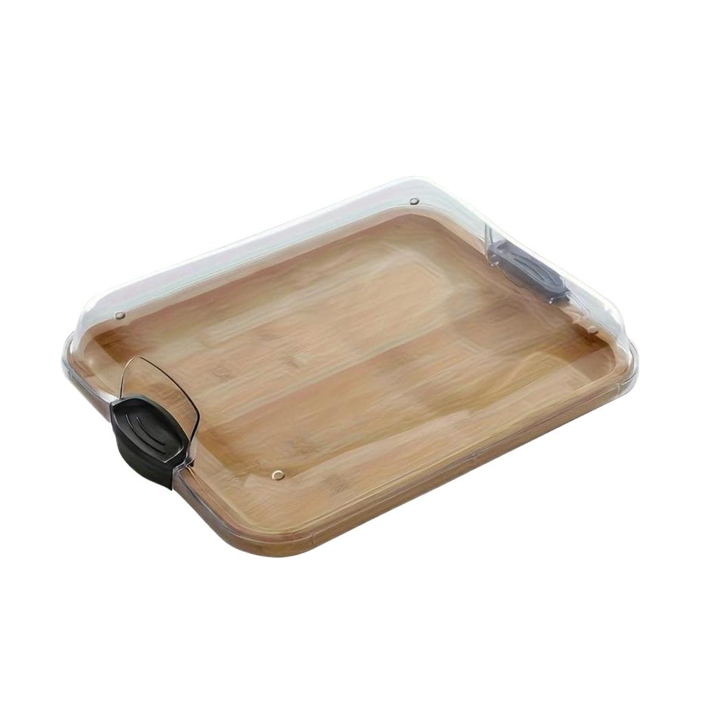 Bamboo Serving Tray With Lid Lightweight And Portable For All Occasions Charcuteries Board With Lid