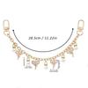 Yogodlns Pink Bowknot Purse Chain Charm Bag Making Materials Chain for Tote Shoulder Bags Handlebag Gold Chains Wallet Pendant