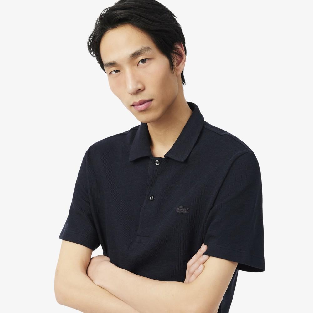 [Lacoste] Men's Crepe Short-Sleeve Polo Shirt DH1969-56G350