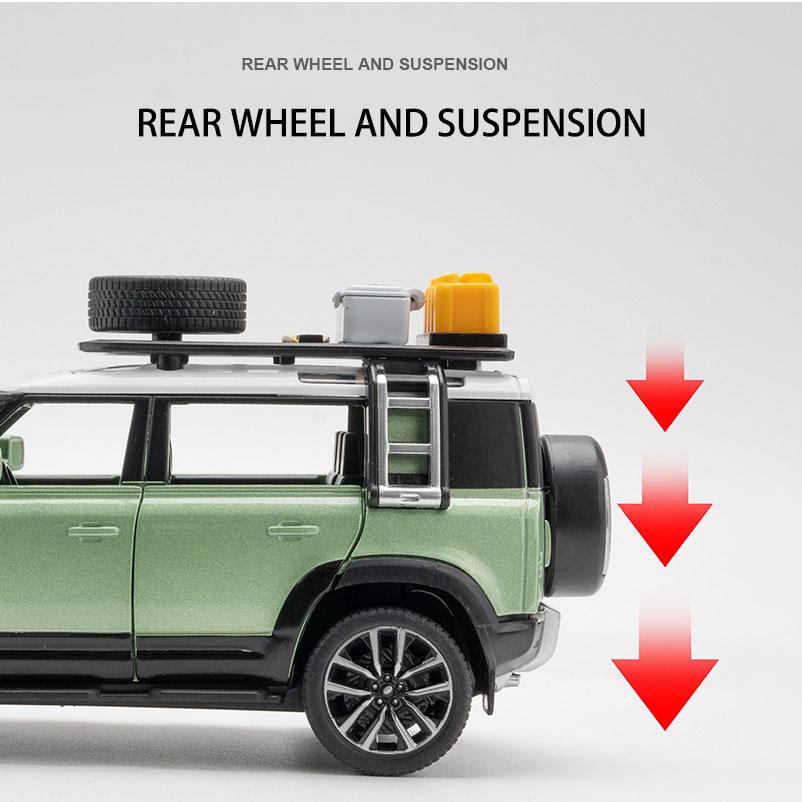 1:32 Scale Defender 2022 City ORV Alloy Car Model, Diecasts Metal Toy Sports Car Model with Sound and Light for Children Gifts