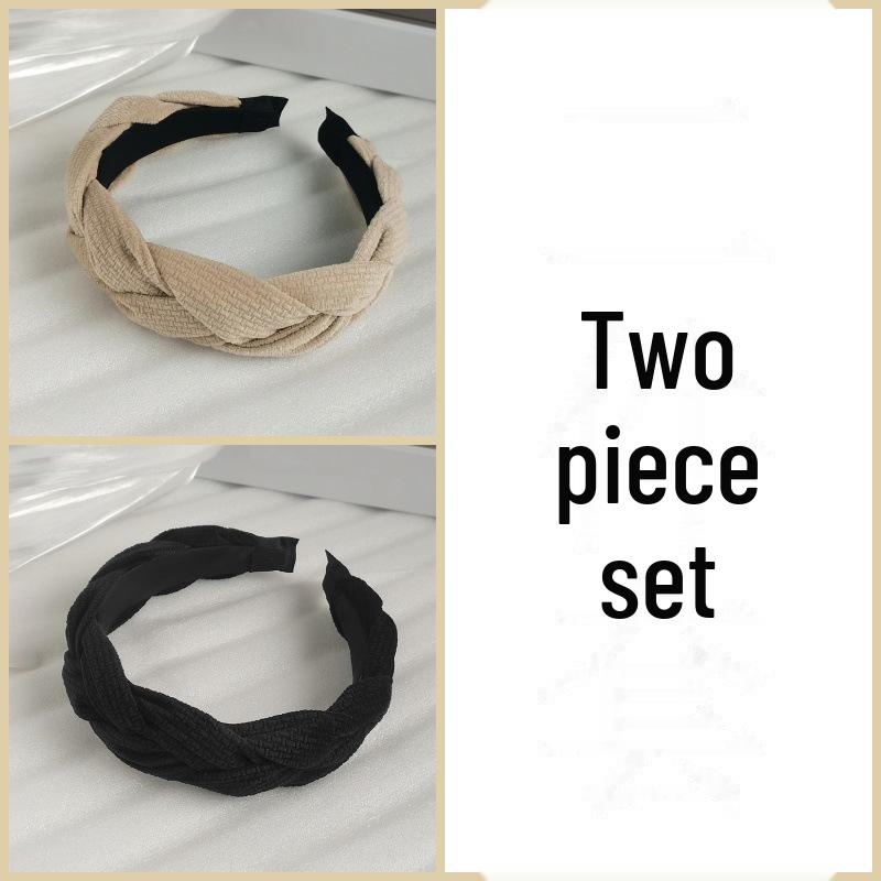 Women's Autumn & Winter Fashion Headband: Braided Fabric Hair Accessory