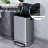 Stainless Steel Pedal Trash Can with Lid for Kitchen, Living Room, Office - Large Size Commercial Bin