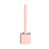 Household Toilet Cleaning Brush with Long Handle Toilet Brush with TPR Head Bathroom Cleaning Tool with Lid