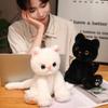 Sitting Cat Plush Toy Big Eyes Soft Cat Plush Pillow Cute Animal Plush Doll  Children