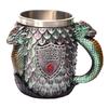 Resin stainless steel cup dragon skull modeling mug goblet home decoration ornament