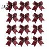 Large Fabric Bows for Home Decor Glitter Christmas Bow, Gold Sparkling Ribbon Hanging Ornament Decorative Wedding Scenery Tree Wreath Gift