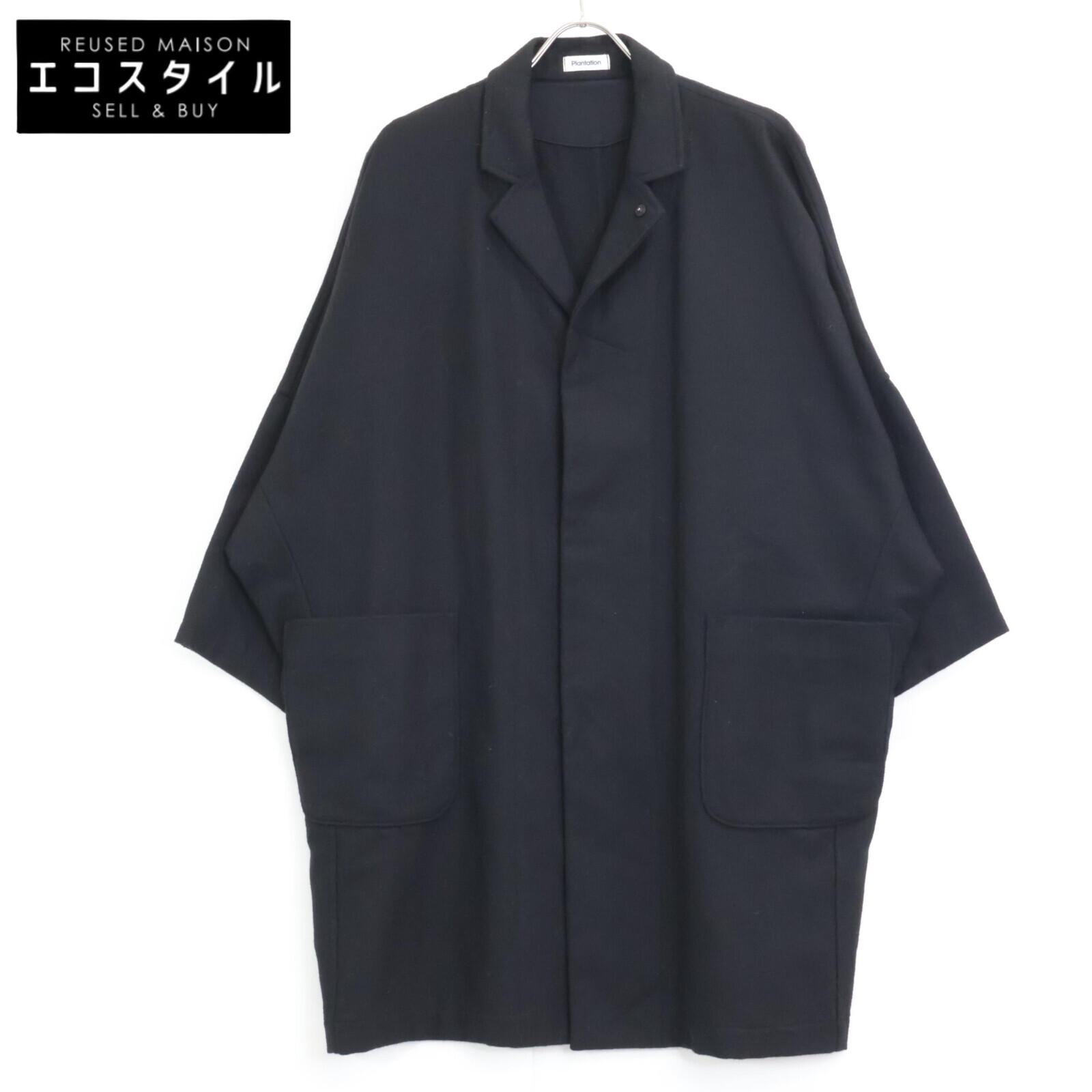 

Plantation PL13FA605 Black Wool Coat coat M blackUsed