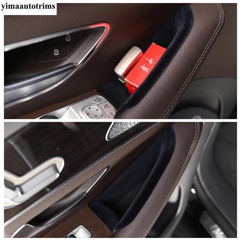 Seat Pillow Button Gear Shift Window Lift Cover Trim Carbon Fiber Accessories For Mercedes-Benz GLE GLS Gle320 450