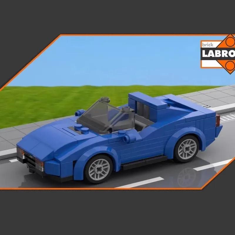 MOC-32954 Building block car City Car Blue Classic Movie Sports Car Series Racing model Creative Gift Puzzle Building Blocks Set