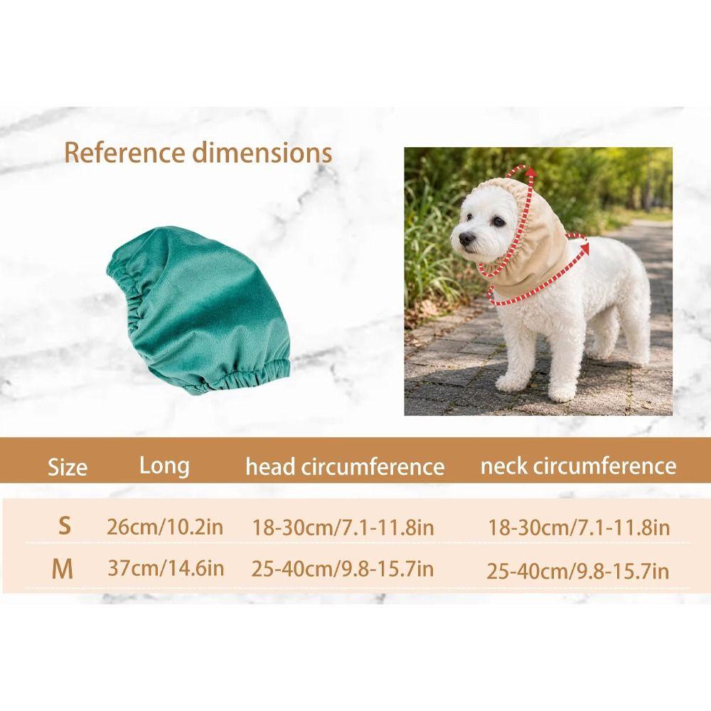 Noise Reduction Dog Calming Earmuffs Adjustable Pet Headgear Pet Calming Hood  Cold Protection