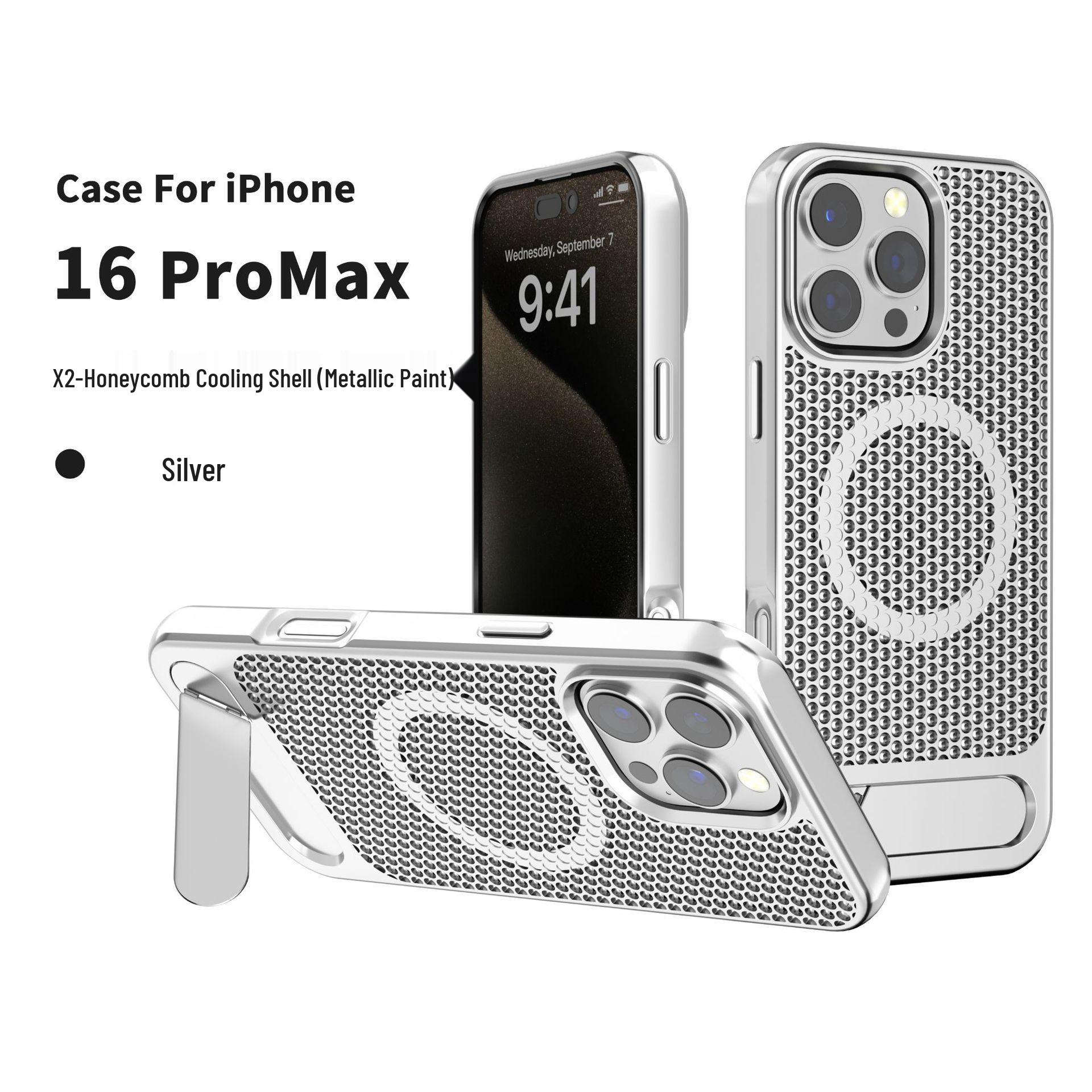 

Compatible with iPhone 17 Pro Max: Heat Dissipating Magnetic Case & Invisible Stand iPhone 16 Cover iPhone 14 Pro