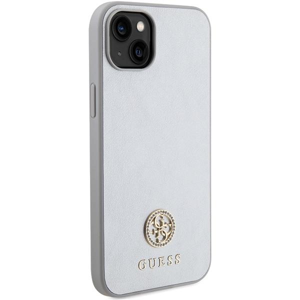 Guess Guhcp15Mps4Dgps Iphone 15 Plus / 14 Plus 6.7 Srebrny/Silver Hardcase Strass Metal Logo