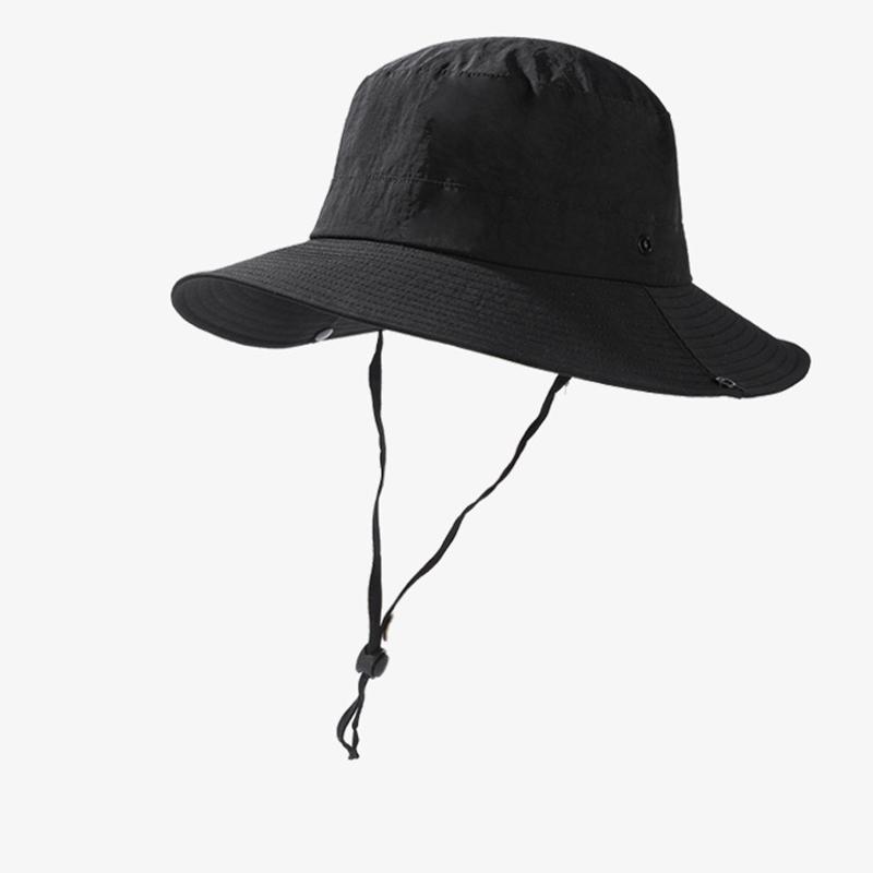 

Style Hat Versatile Man And Womenuniversal Solid Color Sunshade Hats Fisherman чорний