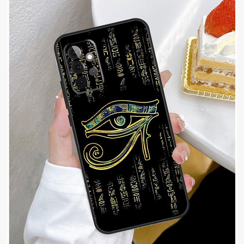 Sacred Eye of Horus Egypt Fresco Case For Samsung Galaxy A53 A33 A23 A13 A15 A25 A35 A55 A54 A34 A14 A51 A12 A32 A52 Cover