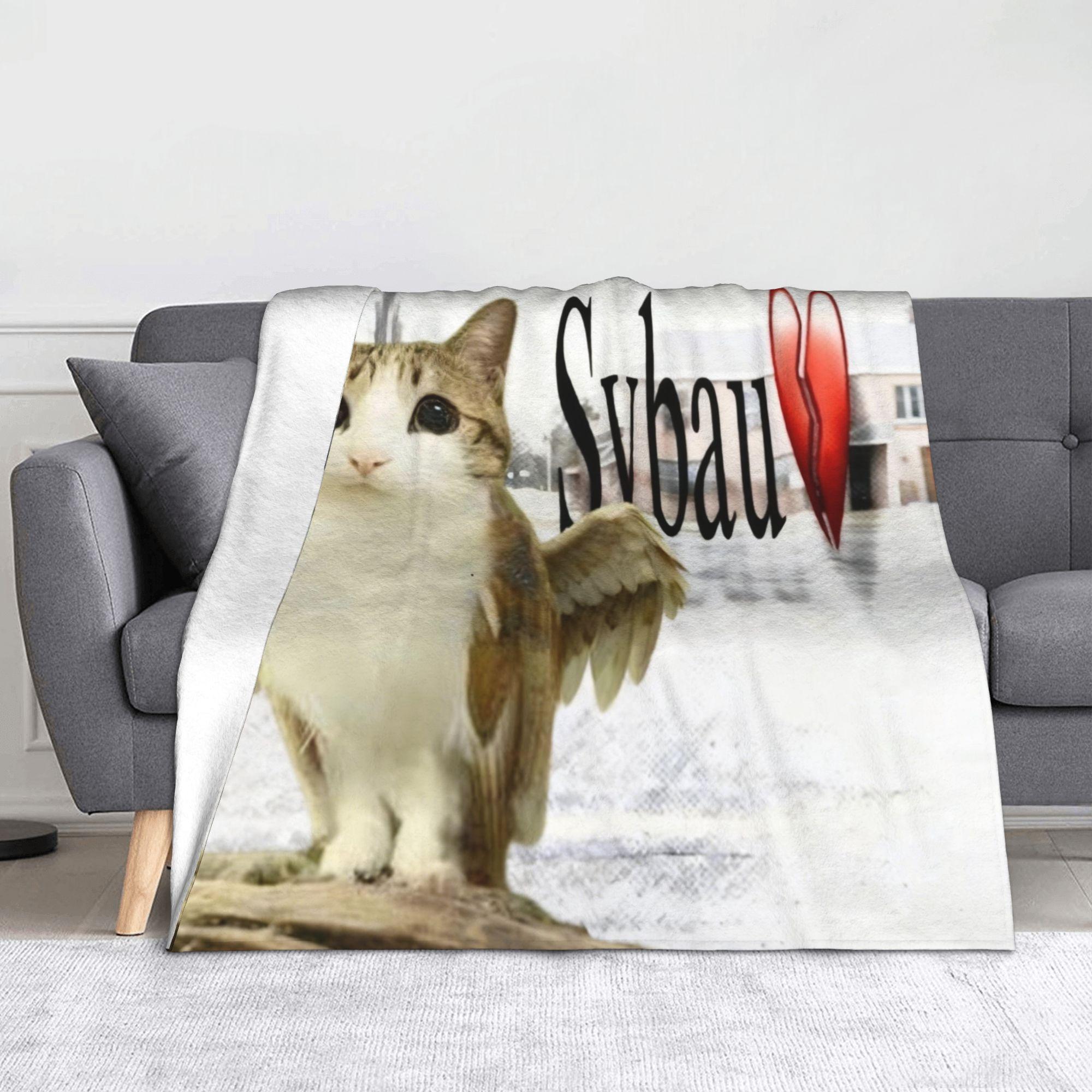 Hissing Meowl Cat Owl  Blankets Flannel  Winter  Portable Super Soft Throw Blanket for Home Car Bedding Throws 130x150cm