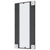 Vidaxl Wall Mirror, Black, 40X80 Cm, Rectangular, Iron