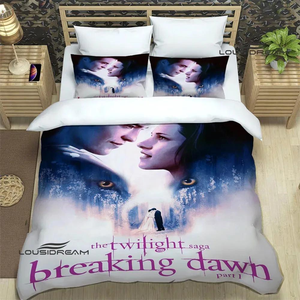 The Twilight Saga Printed Bedding Sets Exquisite Bed Supplies Set Duvet Cover Bed Comforter Set Bedding Set Luxury Birthday Gift