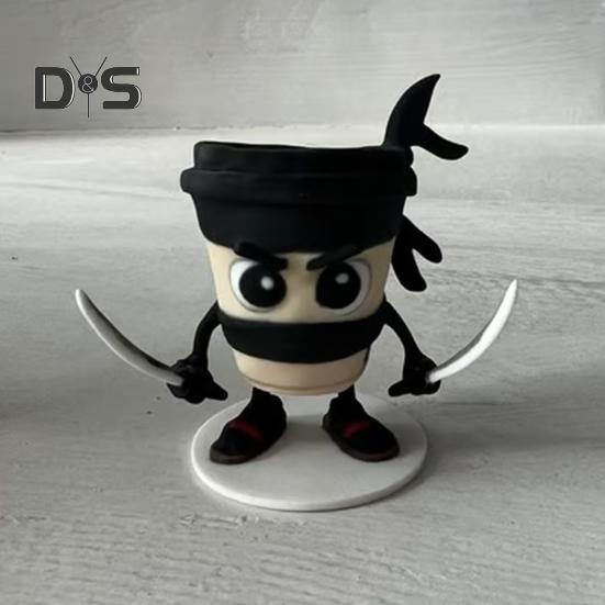 Desene animate de acțiune figura rășină rechin elefant maimuță ceașcă statuie sculptură acasă birou desktop decor ornament colecție cadou