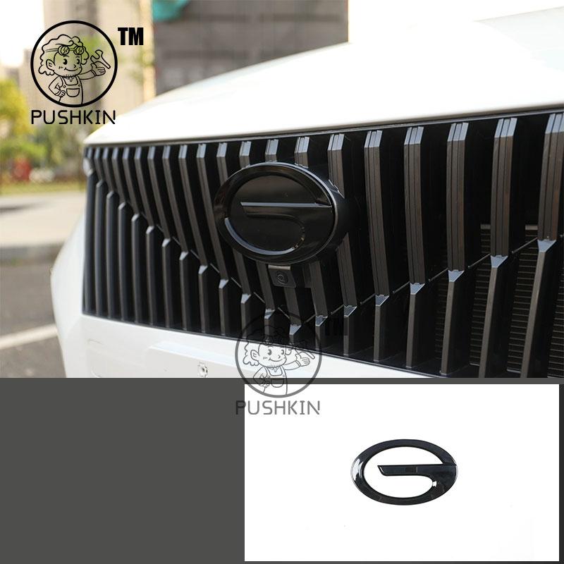 For  Trumpchi GAC GS3 Emzoom 2024 2025 3D ABS Sticker Car Front Emblem Badge Decals Black Badge Logo Emblem Cover Car-Styling