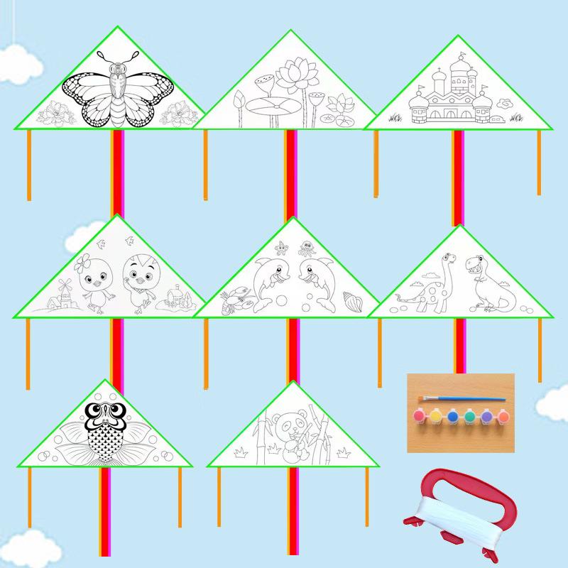 Children s DIY Coloring Kite Set 1.4m