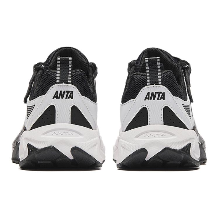 Anta Comfortable Versatile Non-Slip Durable Kids Casual Shoes Kids Casual Shoes Black White A22448858-4