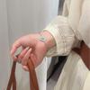 French Vintage Buchi Rhombus Clover Tianhe Pine Set Versatile Premium Light Luxury Necklace Bracelet Earrings Ring
