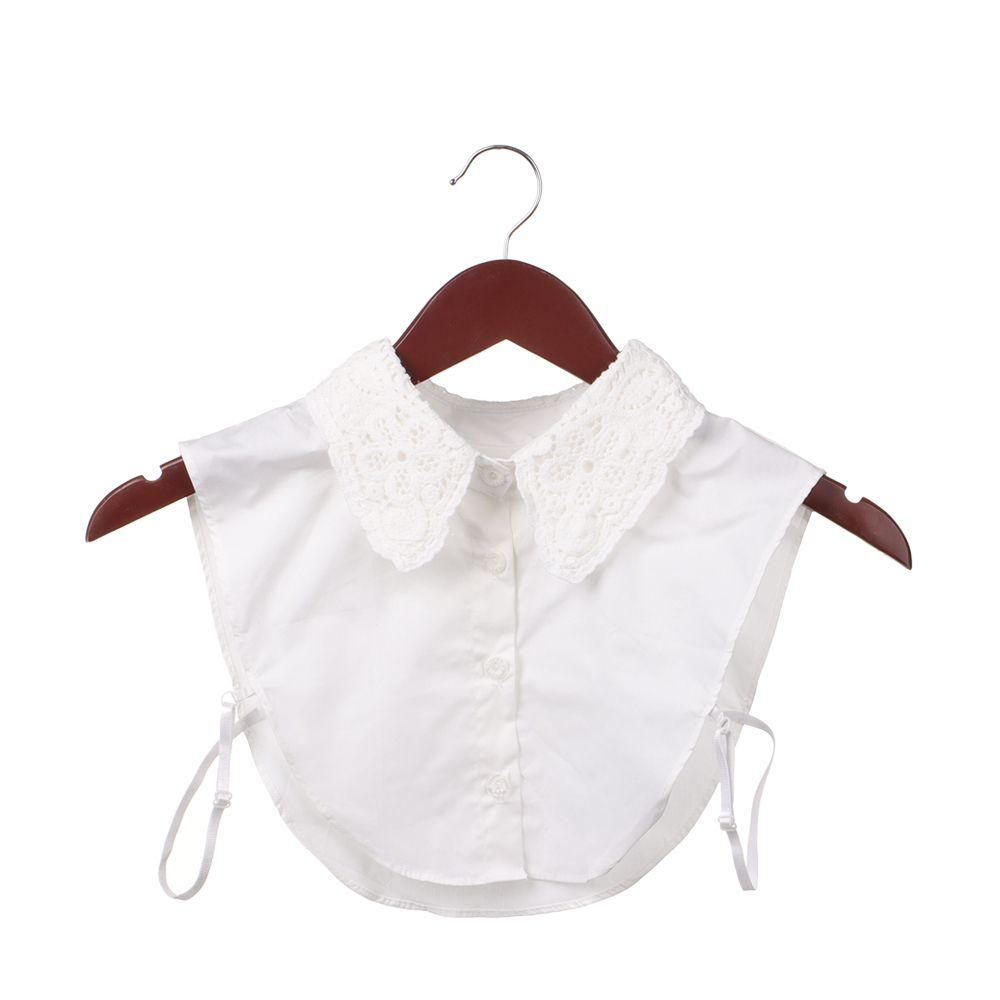 Vintage Detachable Cotton Lapel Blouse Top Clothes Accessories False Tie Shirt Fake Collar