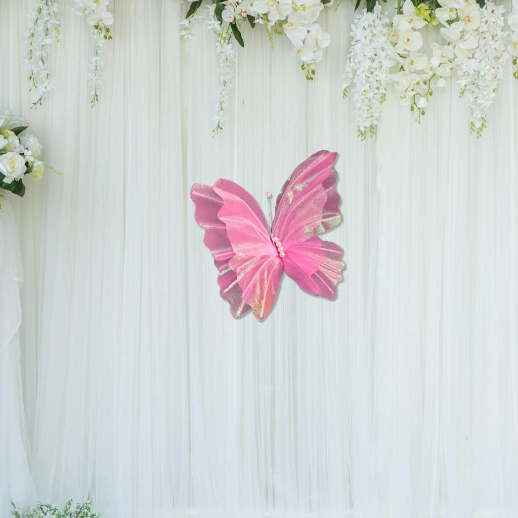3D Artificial Butterfly Decoration Novelty Wedding Photo Prop Ornament for Holidays Anniversary Celebrations Festivals Banquet