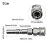 Efficient Stainless Steel High Pressure Washer Adapter 14IN for Nilfisk KEW