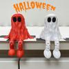 Halloween Ghost Figurine 3D Printed Sitting Ghost Desktop Halloween Decorations Creative Party Gift Ornaments