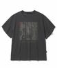 NOT4NERD Omens Pigment Loose Cropped T-Shirts - Charcoal