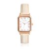 Awesome Square Mother-of-Pearl Women's Leather Watch - Ivory LL2G26504XGE