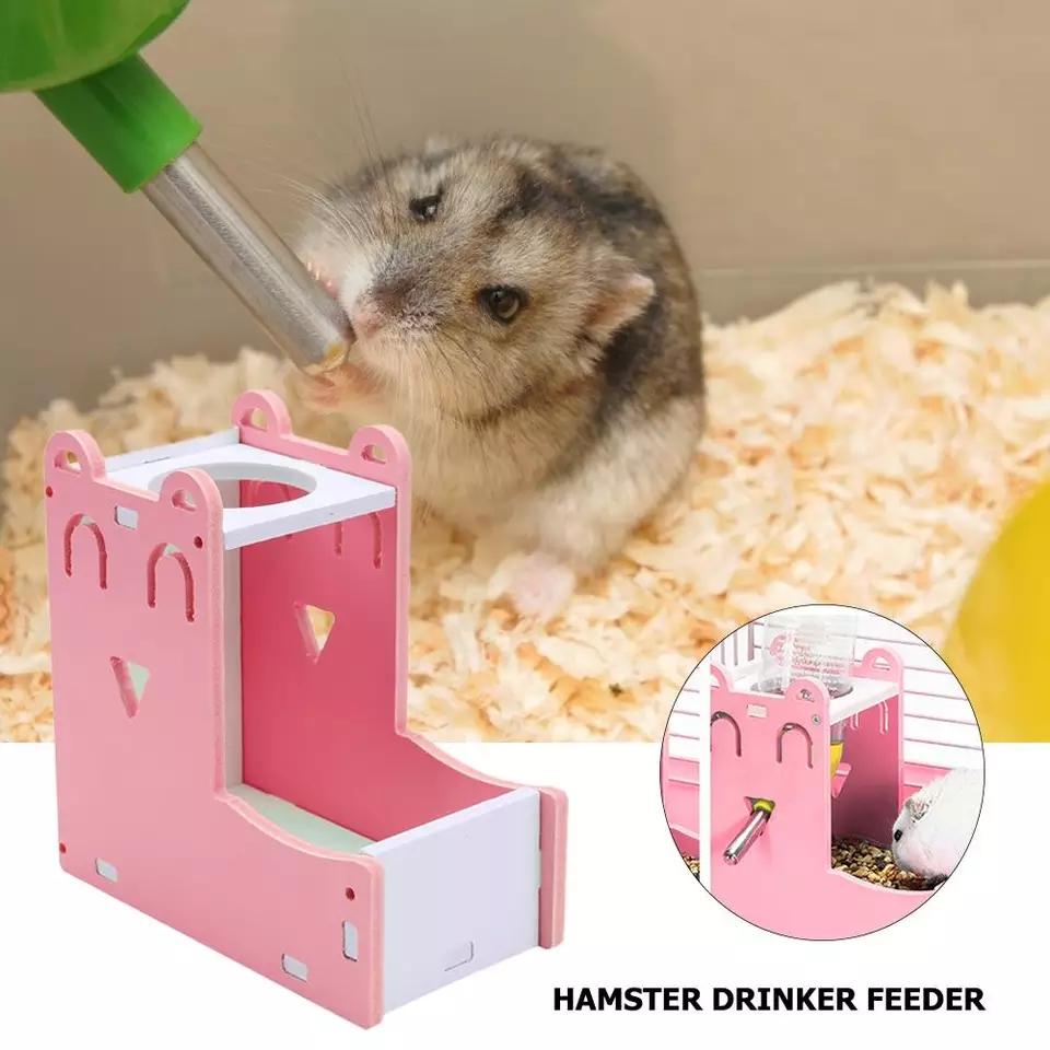 Adăpător automat pentru hamster, 2 în 1, hrănitor pentru hamster, drăguț mini hrănitor, agățat, bol pentru hrană, hrănitor pentru porcușor de Guineea, veveriță, provizii
